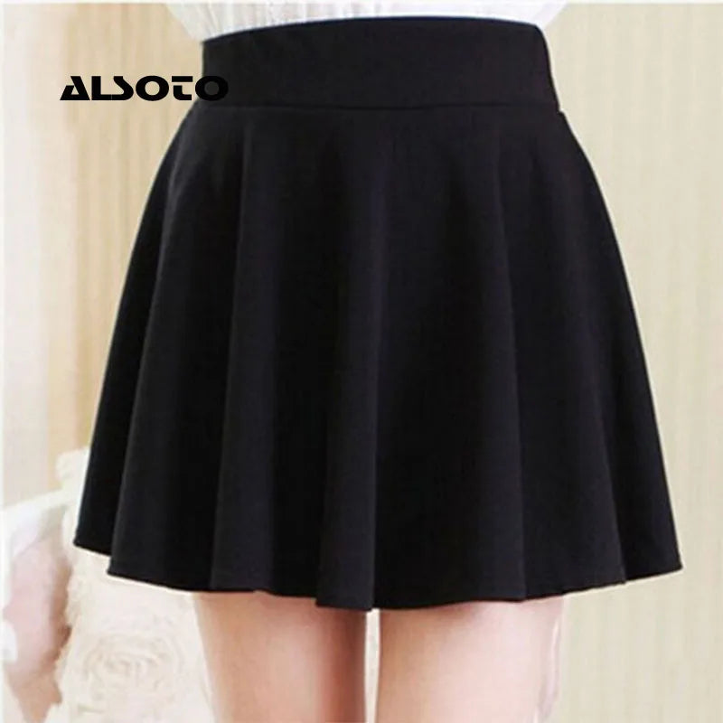 Classic Pleated Mini Skirt